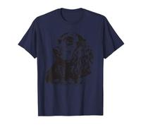 Inglese Cocker Spaniel Silhouette Maglietta