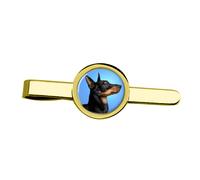 Inglese Giocattolo Terrier (Nero & Marroncino) Fermacravatta