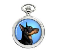 Inglese Giocattolo Terrier (Nero & Marroncino) Orologio da Tasca
