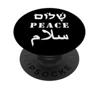 Inglese Pace Arabo Salam Ebraico Shalom Lingua PopSockets PopGrip Adesivo