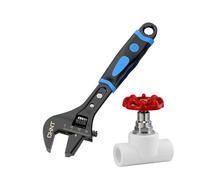 inglese regolabile per installazioni sanitarie, inglese regolabile antiscivolo - ergonomica in metallo impermeabile, strumento manuale portatile, resistente all'usura