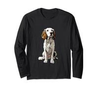 Inglese Setter Dog Illustrazione Maglia a Manica