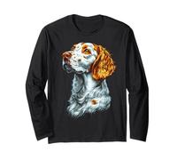 Inglese Setter Dog Motif Pet Illustrazione Inglese Setter Maglia a Manica