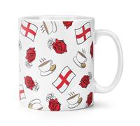 Inglese Tè e Rose Motivo 284ml Tazza - Divertente Inghilterra Bandiera