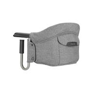 Inglesina Fast, Seggiolino da Tavolo Pieghevole, Grigio Chiaro (Stone Grey), Facile da Trasportare, Lavabile, Installazione Sicura, Fino a 15 kg, 35 x 27 42 cm