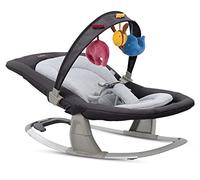 Inglesina Lounge Sdraietta Musicale, Pepper, Dalla Nascita fino a 9 Kg, Dondolio Rilassante, Reclinabile, Cintura di Sicurezza, 22 x 47 85 cm; 2 kg