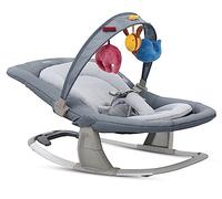 Inglesina Lounge Sdraietta Musicale, Sugar, Dalla Nascita fino a 9 Kg, Dondolio Rilassante, Reclinabile, Cintura di Sicurezza, 22 x 47 85 cm; 2 kg