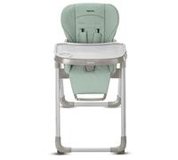 Inglesina My Time Seggiolone Pappa, Mint, Reclinabile dalla Nascita ai 36 Mesi, Pieghevole, Design Moderno, Comfort e Igiene Massimi