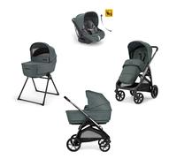 Inglesina - Trio Aptica Con Seggiolino Auto Darwin Recline - Emerald Green con Telaio Litio Black