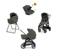 INGLESINA - Trio Aptica Ivy Green con Navicella Open Up e Seggiolino Auto Darwin Recline Evo 2026 + Base Darwin 360° e Seggiolino Auto Next Stage