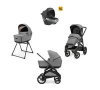 Inglesina - Trio Aptica XT Con Seggiolino Auto Darwin Isize, Canyon Grey con telaio Total Black 2025
