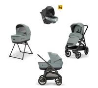 Inglesina - Trio Aptica XT Con Seggiolino Auto Darwin Isize, Igloo Grey con telaio Total Black 2024