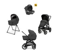 Inglesina - Trio Aptica XT Con Seggiolino Auto Darwin Isize, Magnet Grey con telaio Total Black 2025
