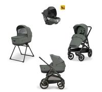 Inglesina - Trio Aptica XT Con Seggiolino Auto Darwin Isize - Taiga Green con telaio Total Black 2024