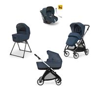 Inglesina - Trio Electa Con Seggiolino Auto Darwin Isize Recline, Hudson Blue Con Telaio Silver Black 2025