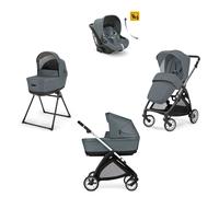 Inglesina - Trio Electa Con Seggiolino Auto Darwin Isize Recline, Union Grey Con Telaio Silver Black 2025