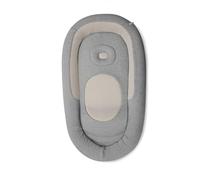 Inglesina Welcome Pod - Sdraio per neonati (0-8 mesi), conforme agli Stati Uniti, con supporto ergonomico per il tempo e il gioco della pancia, traspirante in bambù e rete 3D, grigio armonia