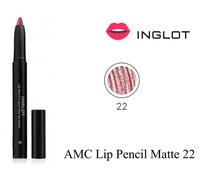 INGLOT AMC Lip Pencil Matte + Sharpener / Avocado oil Use as lipstick