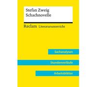 Ingo Kammerer Stefan Zweig: Schachnovelle (Lehrerband): Reclam Liter (Tascabile)