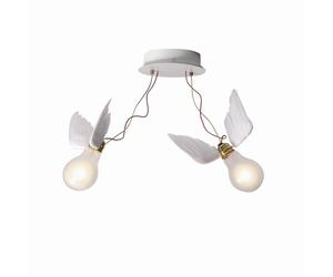 Ingo Maurer Lucellino Doppio Applique Bianco