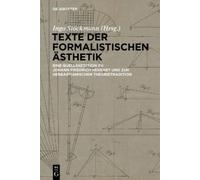 Ingo Stöckmann Texte der formalistischen Ästhetik (Copertina rigida)