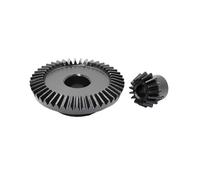 Ingranaggi conici, 1 pz. 2 moduli 15T/45T coppia conica in acciaio al carbonio(Bore 14mm)