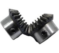 Ingranaggi conici elicoidali a spirale da 20 denti, 1,25 m, foro interno da 8 mm/10 mm, ingranaggio in acciaio for applicazioni agricole/automotive.(10mm bore 20 Teeth)
