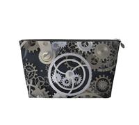 Ingranaggi meccanici Steampunk, Borsa da toilette Borsa per trucco Borsa per cosmetici Borsa da toilette da viaggio portatile
