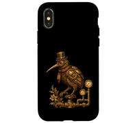 Ingranaggi meccanici Steampunk Kiwi Bird Custodia per iPhone X/XS