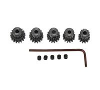 Ingranaggi per pignone del motore RC set ad alta resistenza cromata in acciaio molibdenum 12t 13t 14t 15t 16t denti 32dp 0,8 m di passo per 1/10 modelli di auto RC 3,175 mm Motors