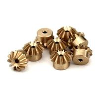 Ingranaggi, pignone, set ingranaggi motore, pignone denti, set ingranaggi motore, 8 pezzi 0.4M 12T ingranaggio conico 1mm foro pignone conico 0.4 modulo 12 denti ingranaggio a spirale in ottone trasmi
