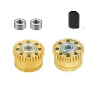Ingranaggi universali 'estrusore della stampante adatti for ingranaggi di trasmissione consumabili interamente in metallo CK2P, rivestimento DLC con placcatura in nichel K2P(Golden with sock)