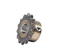 ingranaggio a pinone indurito, 1 ruota dentata di precisione 06B da 16 denti, ingranaggi for catena in acciaio, foro 10-25 mm(18mm (keyway 6mm))