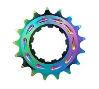 Ingranaggio BMX Racing Singlespeed 15T/16T/17T/18T - Adatto a mozzi BMX Dirt Jump e trasmissioni for bici DJ(17T Rainbow)