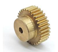 Ingranaggio cilindrico a gradini in ottone, Ingranaggio cilindrico in rame 0,6 modulo 83T dritto 51x10mm M3 albero a vite foro 3-10mm(8mm bore)