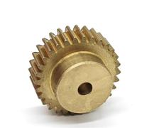 Ingranaggio cilindrico a gradini in ottone, Multi dimensioni dell'hardware dell'albero del pignone meccanico dei denti diritti dell'ingranaggio cilindrico di rame 49mm 68T 0.7M(5mm bore)