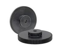 Ingranaggio cilindrico dritto, 1 pezzo 1,5 modulo 80 denti Ingranaggio cilindrico in acciaio al carbonio con piattaforma a gradini, ingranaggi cilindrici for trasmissione di potenza for cremagliere, 1