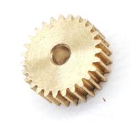 Ingranaggio cilindrico in ottone, Confezione da 5 ingranaggi cilindrici in ottone da 0,2 moduli, 30 denti, diametro esterno 6,4 mm, spessore 1,2 mm, diverse dimensioni del foro(1mm tight fit)