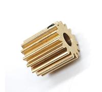 Ingranaggio cilindrico in rame a denti dritti, modulo 0,5, 12T, 13T, fori multipli(13 teeth 3.17mm bore)
