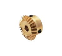 Ingranaggio cilindrico, Ingranaggio a vite senza fine in ottone, ingranaggio conico dritto, 90 gradi, rapporto 1 a, da 0,4 M a, dimensioni multiple(0.4M 20T 2mm)
