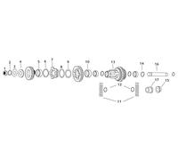 Ingranaggio Cluster Andrews 206330 Per Cambio A 4 Velocità - Rapporto 1,23 (13)
