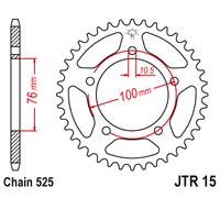 INGRANAGGIO CONDOTTO JT JTR15.42