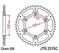 INGRANAGGIO CONDOTTO JT JTR251.50SC