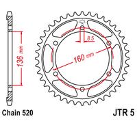 INGRANAGGIO CONDOTTO JT JTR5.40