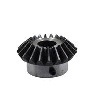 Ingranaggio conico 1:1 1M 15 20 25 30 denti 1 modulo 15T 20T 25T 30T 90 gradi ingranaggi in acciaio alesatura 5 6 7 8 10 12 14-16 mm 1 pezzo(7mm,25 Teeth)