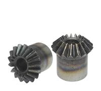 Ingranaggio conico 1M16 denti Diametro esterno 17 mm Altezza totale 15 mm Foro ingranaggio Materiale in acciaio a basso tenore di carbonio 90 gradi 1 pz
