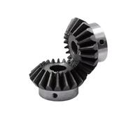 Ingranaggio conico 1PC Ingranaggio conico di precisione 2 Modello Ingranaggio conico 25/30t 10/12/14/15/16/17/18/19/20/22/24/25/28 90 gradi Parti di robot fai da te(4PCS 2M25T,18mm keaway 6mm)