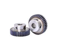 Ingranaggio conico a spirale con denti dell'ingran Ingranaggio cilindrico 1M Ingranaggio di trasmissione in metallo 8mm Foro 45# Acciaio 1M 40 denti~100 denti Pignone ingranaggio in metallo(100 Teeth)