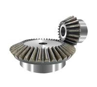 Ingranaggio conico con rapporto di velocità singolo modulo 1,5 Ingranaggio conico 1:3/4 15/45 20/60 Denti con cava for chiavetta 45# Foro in acciaio 5 mm-20 mm 1 pz(2M15T-45T)