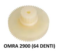 Ingranaggio di ricambio in nylon 64 denti per grattugia elettrica OMRA 2900